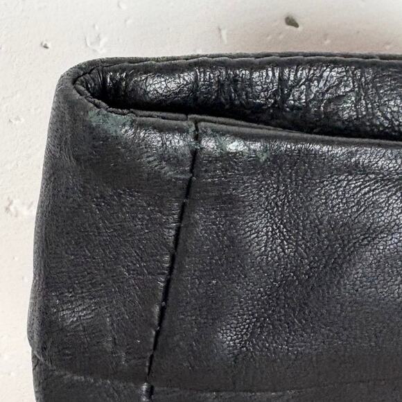 AllSaints Womens Sens Leather A-Line Mini Skirt Full Rear Zip Black Size 2 - Picture 12 of 13